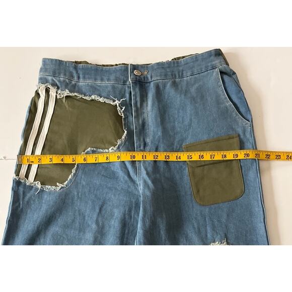 Lizette Collection LC Wide Leg Jeans/ Sweatpants Unisex L Adjustable Skater Y2K - Picture 6 of 11